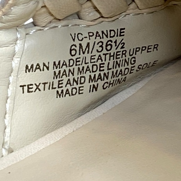 Vince Camuto Pandie Woven Leather Slide Mules Women's Size 6 - Picture 8 of 12